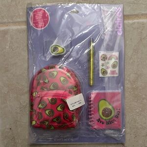 Claire's Pink Avocado School Set
